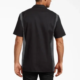 Camisas de trabajo de manga corta en dos tonos Camisas de trabajo de manga corta en dos tonos