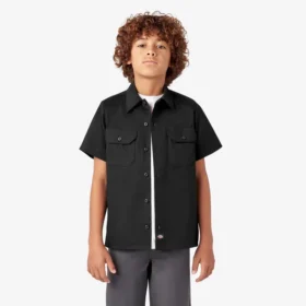 Camisas de trabajo de manga corta para niños