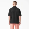 Camisas de trabajo de pantalones cortos con cremallera frontal y mezcla de tejidos Camisas de trabajo de pantalones cortos con cremallera frontal y mezcla de tejidos