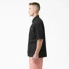 Camisas de trabajo de pantalones cortos con cremallera frontal y mezcla de tejidos Camisas de trabajo de pantalones cortos con cremallera frontal y mezcla de tejidos