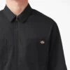 Camisas de trabajo de pantalones cortos con cremallera frontal y mezcla de tejidos Camisas de trabajo de pantalones cortos con cremallera frontal y mezcla de tejidos