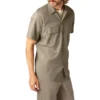Camisas de trabajo de pantalones cortos Flex Slim Fit Camisas de trabajo de pantalones cortos Flex Slim Fit