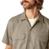 Camisas de trabajo de pantalones cortos Flex Slim Fit Camisas de trabajo de pantalones cortos Flex Slim Fit