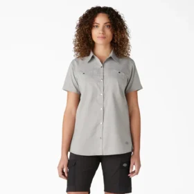 Camisas de trabajo de pantalones cortos refrescantes para mujer