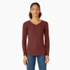 Camisas Henley de manga larga para mujer Camisas Henley de manga larga para mujer