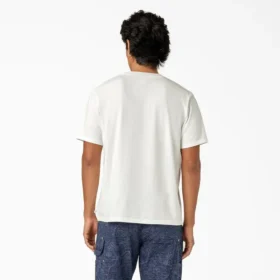 Camiseta con bolsillo teñida en prenda