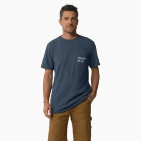 Camiseta con bolsillo y estampado «United by Work»