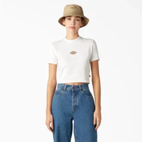 Camiseta corta con el logotipo de Maple Valley para mujer