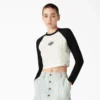Camiseta corta de manga larga Sodaville para mujer Camiseta corta de manga larga Sodaville para mujer