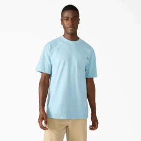 Camiseta de bolsillo de tejido grueso desgastada