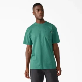 Camiseta de bolsillo de tejido grueso desgastada