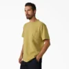Camiseta de bolsillo de tejido grueso desgastada