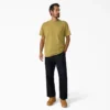 Camiseta de bolsillo de tejido grueso desgastada