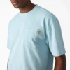 Camiseta de bolsillo de tejido grueso desgastada
