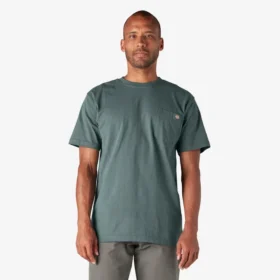 Camiseta de manga corta con bolsillo de tejido grueso