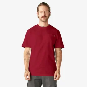 Camiseta de manga corta con bolsillo de tejido grueso
