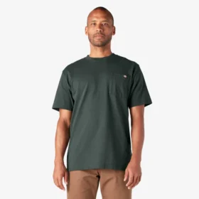 Camiseta de manga corta con bolsillo de tejido grueso