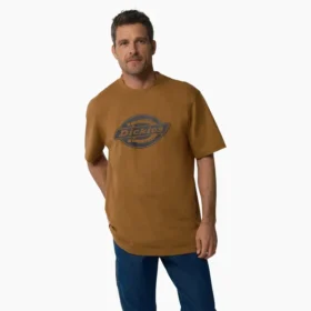 Camiseta de manga corta de tejido grueso con logotipo