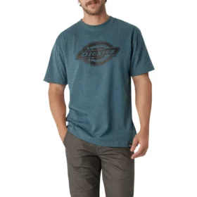 Camiseta de manga corta de tejido grueso con logotipo