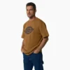 Camiseta de manga corta de tejido grueso con logotipo