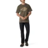 Camiseta de manga corta de tejido grueso con logotipo