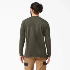 Camiseta de manga larga con bolsillo de tejido grueso