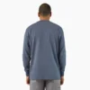 Camiseta de manga larga con bolsillo, de tejido grueso jaspeado