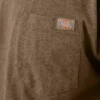 Camiseta de manga larga con bolsillo, de tejido grueso jaspeado