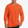 Camiseta de manga larga con bolsillo, de tejido grueso y colores neón Camiseta de manga larga con bolsillo, de tejido grueso y colores neón