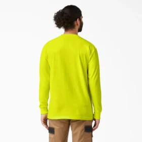 Camiseta de manga larga con bolsillo, de tejido grueso y colores neón