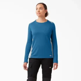 Camiseta de manga larga con bolsillo Temp-iQ® 365 para mujer