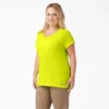 Camiseta de pantalón corto con bolsillo para mujer tallas grandes