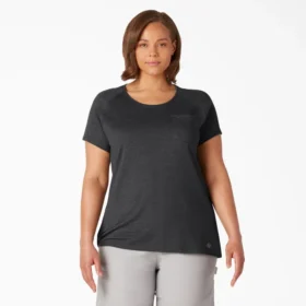 Camiseta de pantalón corto con bolsillo para mujer tallas grandes