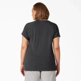 Camiseta de pantalón corto con bolsillo para mujer tallas grandes