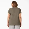 Camiseta de pantalón corto con bolsillo para mujer tallas grandes
