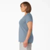 Camiseta de pantalón corto con bolsillo para mujer tallas grandes
