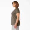 Camiseta de pantalón corto con bolsillo para mujer tallas grandes