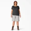 Camiseta de pantalón corto con bolsillo para mujer tallas grandes