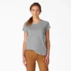 Camiseta de pantalón corto con bolsillos y efecto refrescante para mujer Camiseta de pantalón corto con bolsillos y efecto refrescante para mujer
