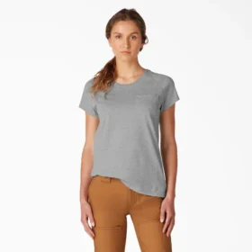 Camiseta de pantalón corto con bolsillos y efecto refrescante para mujer