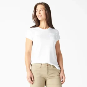 Camiseta de pantalón corto con bolsillos y efecto refrescante para mujer
