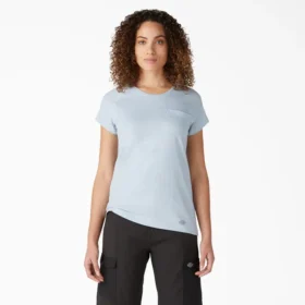 Camiseta de pantalón corto con bolsillos y efecto refrescante para mujer