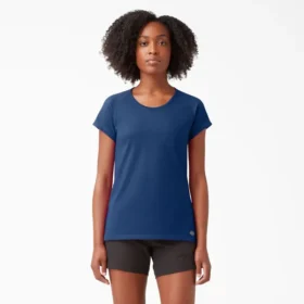 Camiseta de pantalón corto con bolsillos y efecto refrescante para mujer
