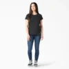 Camiseta de pantalón corto con bolsillos y efecto refrescante para mujer Camiseta de pantalón corto con bolsillos y efecto refrescante para mujer