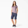 Camiseta de pantalón corto con bolsillos y efecto refrescante para mujer Camiseta de pantalón corto con bolsillos y efecto refrescante para mujer