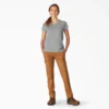 Camiseta de pantalón corto con bolsillos y efecto refrescante para mujer Camiseta de pantalón corto con bolsillos y efecto refrescante para mujer