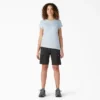 Camiseta de pantalón corto con bolsillos y efecto refrescante para mujer Camiseta de pantalón corto con bolsillos y efecto refrescante para mujer