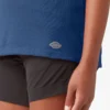 Camiseta de pantalón corto con bolsillos y efecto refrescante para mujer Camiseta de pantalón corto con bolsillos y efecto refrescante para mujer