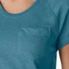 Camiseta de pantalón corto con bolsillos y efecto refrescante para mujer Camiseta de pantalón corto con bolsillos y efecto refrescante para mujer