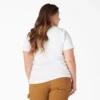 Camiseta de peso grueso con logotipo para mujer tallas grandes